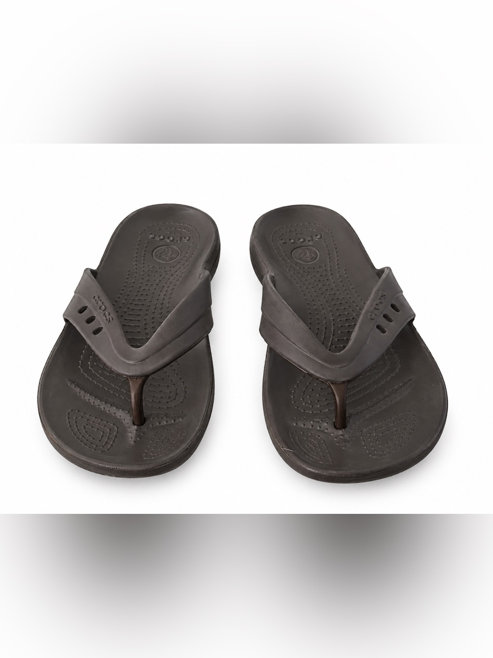 Crocs Kadee II Flip Flop Sandals Espresso Brown W7